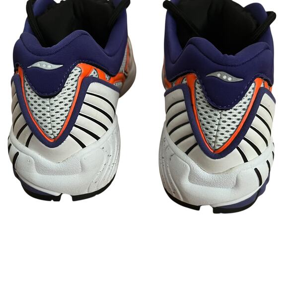 Saucony Grid Web Purple Orange Lace Up Sneakers Men Size 10 - Picture 6 of 13